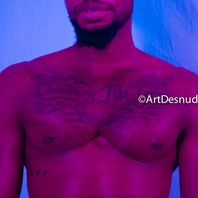 Model: Tiki. Mixed media: Nude photograph and digital painting. Técnica mixta: Fotografía de desnudo y pintura digital.