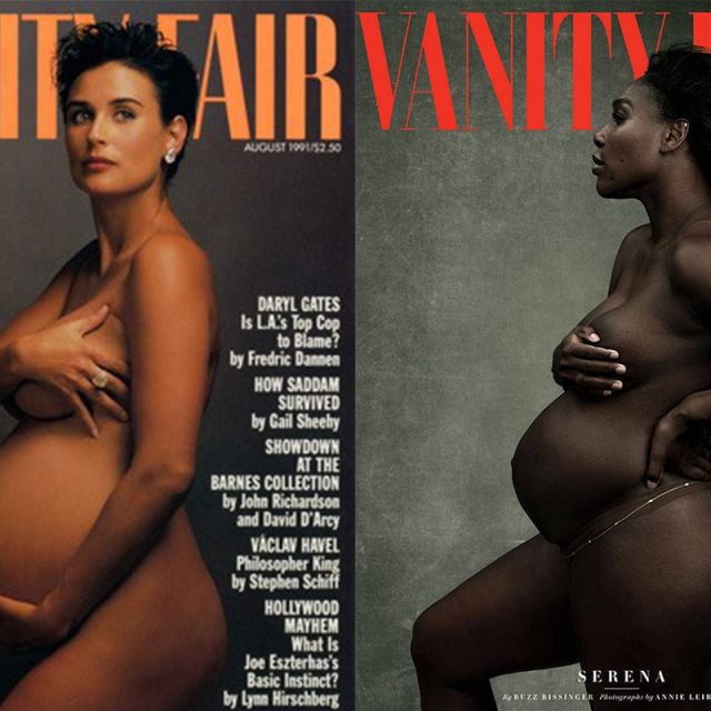 Demi Moore and Serena Williams by Annie Leibovitz. Photo by Annie Leibovitz.