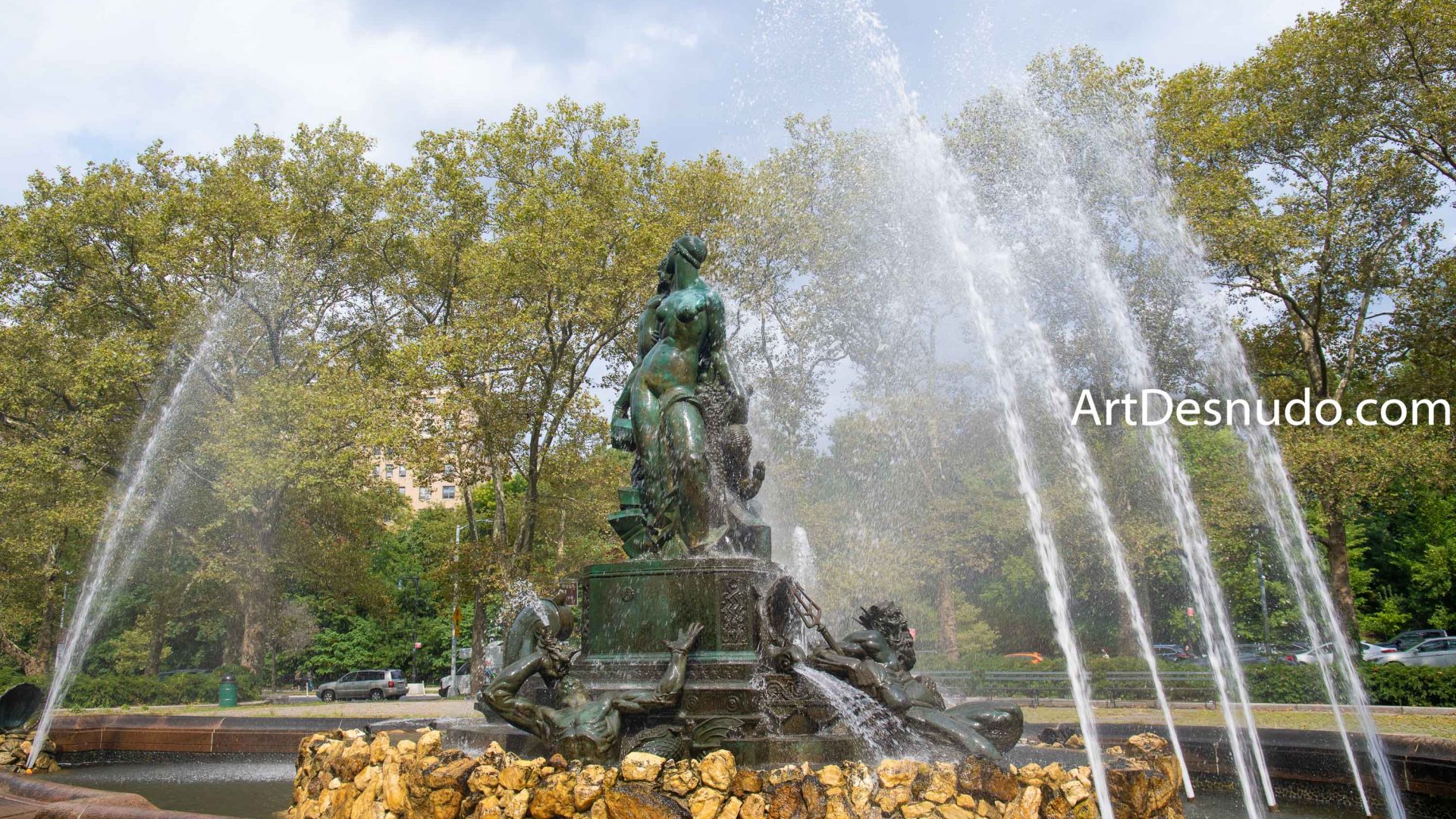 Wednesday, September 4, 2019 - Bailey Fountain. Grand Army Plaza. Brooklyn, New York City.